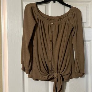 Off the shoulder sweater